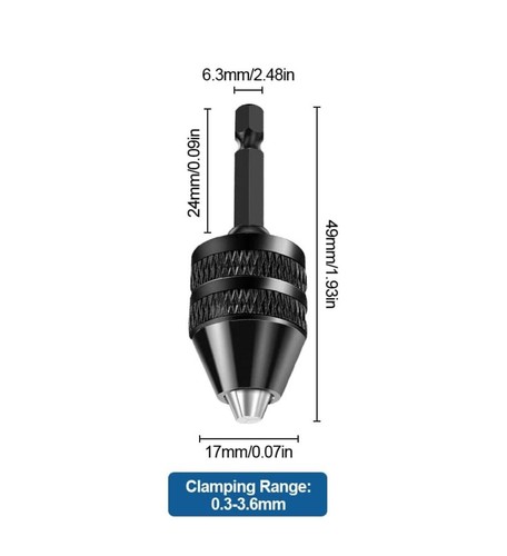 Mini bohrer adapter - adapter, bit